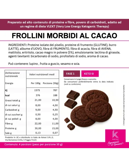 Biscotti Morbidi al Cacao