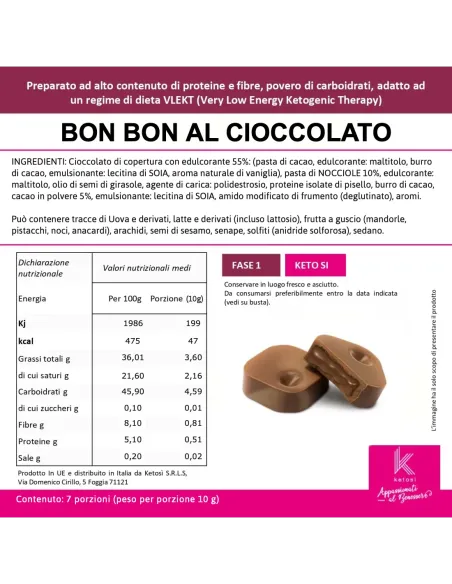 Bon Bon al Cioccolato con ripieno morbido