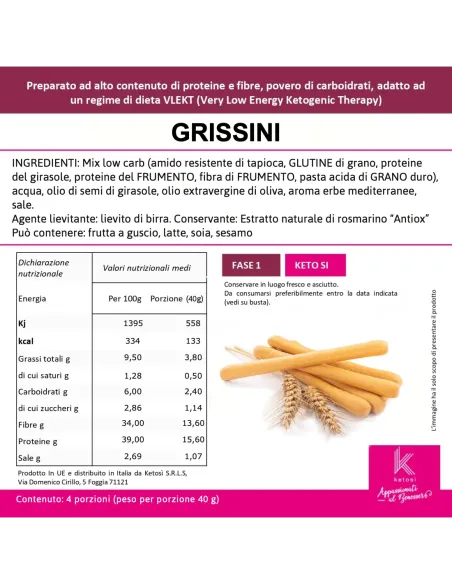 Grissini Proteici