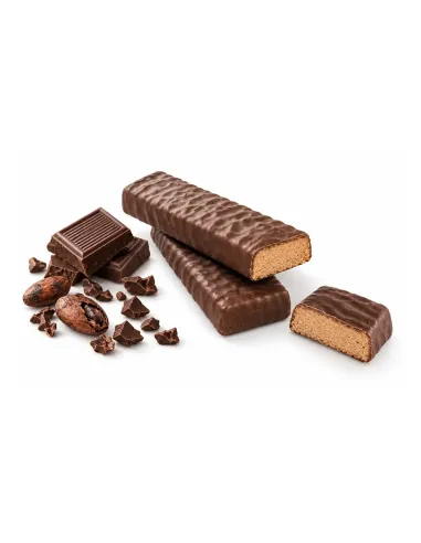 Barrette proteiche al cioccolato fondente Ketosì con ripieno morbido