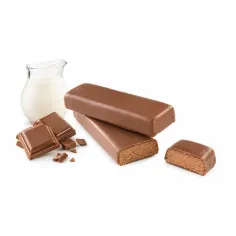 Barrette proteiche al cioccolato al latte Ketosì con interno morbido