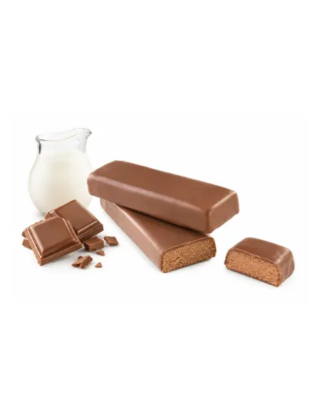 Barrette proteiche al cioccolato al latte Ketosì con interno morbido
